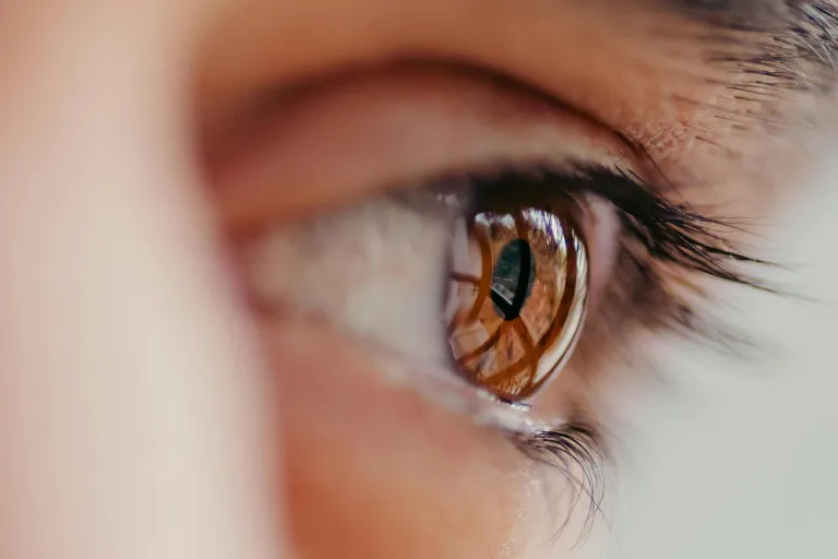 Close-up of a healthy eye representing clear vision and preparation for summer eye surgery.